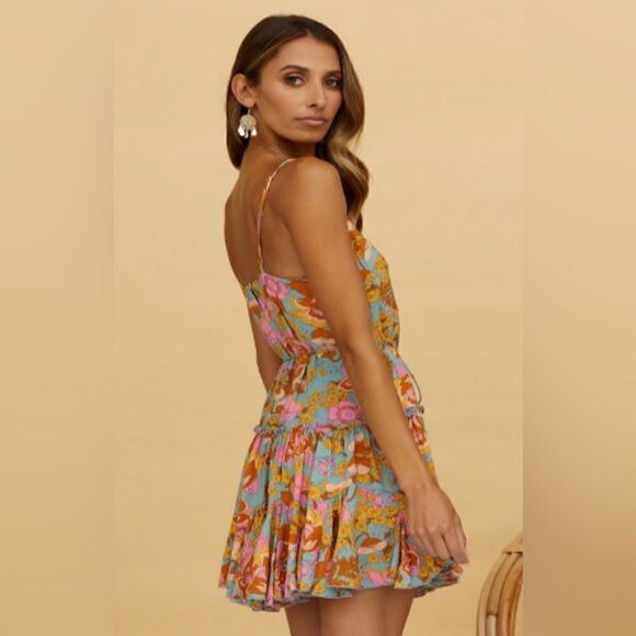 INDIKAH FRILL TRIM DRESS FLORAL PRINT NEW WITH TAGS - Picture 4 of 8